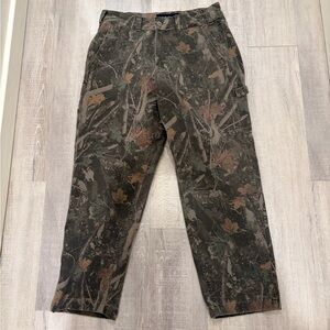 Abercrombie & Fitch Athletic Loose Workwear Pants in Camo 28x28